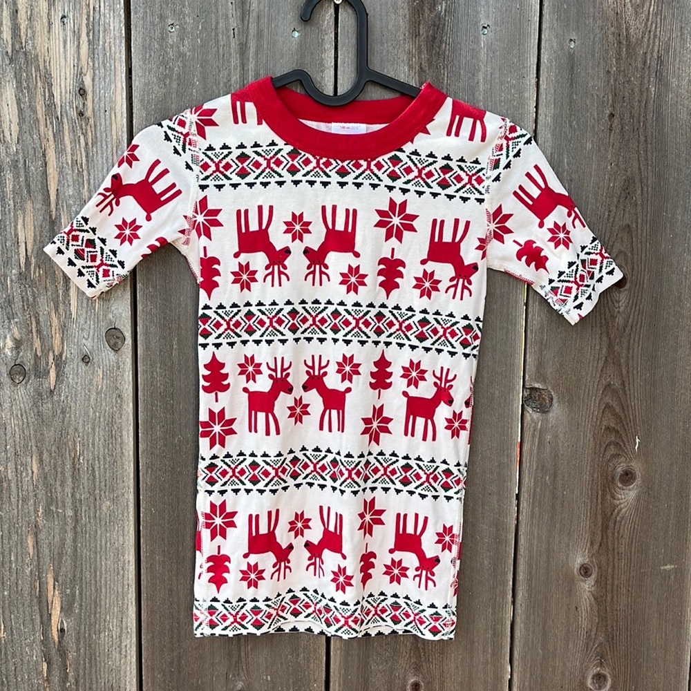 Hanna Andersson Reindeer PJ Shirt